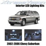 XtremeVision Interior LED for Chevy Suburban 2002-2006 (10 Pieces) Cool White In