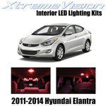 XtremeVision Interior LED for Hyundai Elantra 2011-2014 (4 Pieces) Red Interior
