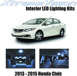 XtremeVision Interior LED for Honda Civic 2013-2015 (6 Pieces) Cool White Interior LED Kit + Installation Tool