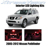 XtremeVision Interior LED for Nissan Pathfinder 2005-2012 (10 Pieces) Red Interi