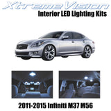 XtremeVision Interior LED for Infiniti M37 M56 2011-2015 (10 Pieces) Cool White