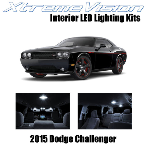 XtremeVision Interior LED for Dodge Challenger 2015+ (9 Pieces) Pure White Inter