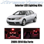 XtremeVision Interior LED for Kia Forte 2009-2014 (8 Pieces) Red Interior LED Ki
