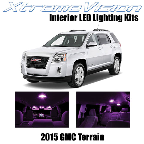 XtremeVision Interior LED for GMC Terrain 2015+ (10 Pieces) Pink Interior LED Ki
