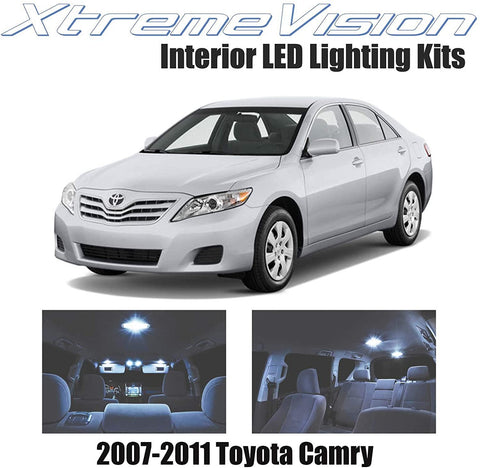 XtremeVision Interior LED for Toyota Camry 2007-2011 (6 Pieces) Cool White Interior LED Kit + Installation Tool