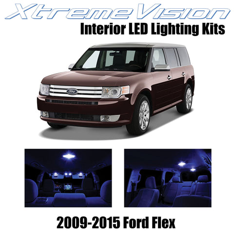 XtremeVision Interior LED for Ford Flex 2009-2015 (8 Pieces) Blue Interior LED K