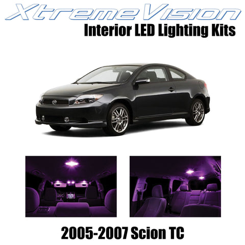 XtremeVision Interior LED for Scion TC 2005-2007 (10 Pieces) Pink Interior LED K