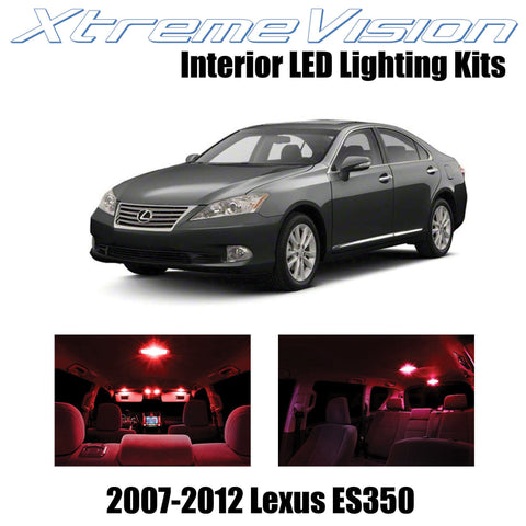 XtremeVision Interior LED for Lexus ES350 2007-2012 (7 Pieces) Red Interior LED