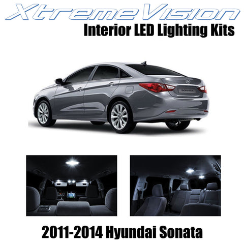 XtremeVision Interior LED for Hyundai Sonata 2011-2014 (8 Pieces) Pure White Int