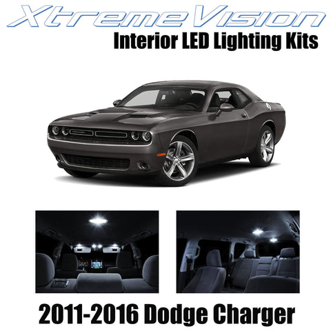 XtremeVision Interior LED for Dodge Challenger 2011-2016 (16 Pieces) Pure White