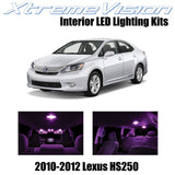 XtremeVision Interior LED for Lexus HS250 2010-2012 (5 Pieces) Pink Interior LED