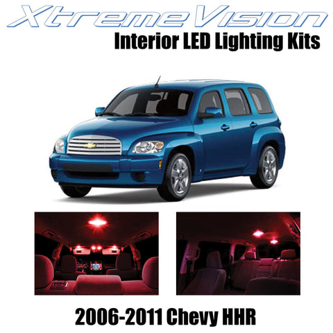 XtremeVision Interior LED for Chevy HHR 2006-2011 (11 Pieces) Red Interior LED K