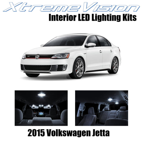 XtremeVision Interior LED for Volkswagen Jetta 2015+ (9 Pieces) Pure White Inter