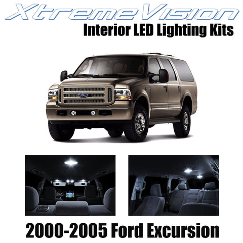 XtremeVision Interior LED for Ford Excursion 2000-2005 (12 Pieces) Pure White In