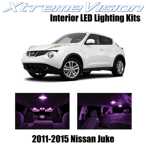 XtremeVision Interior LED for Nissan Juke 2011-2015 (6 Pieces) Pink Interior LED