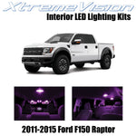 XtremeVision Interior LED for Ford F150 Raptor (8 Pieces) Pink Interior LED Kit