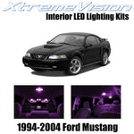 XtremeVision Interior LED for Ford Mustang 1994-2004 (5 Pieces) Pink Interior LE