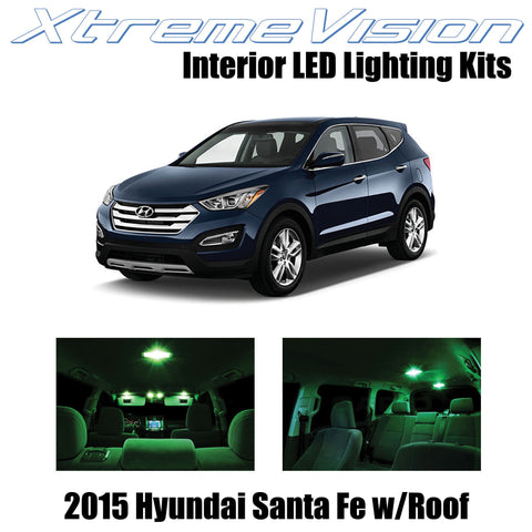 XtremeVision Interior LED for Hyundai Santa Fe w/Panoramic Roof 2015+ (9 Pieces)