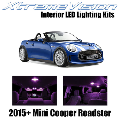 XtremeVision Interior LED for Mini Cooper Roadster 2015+ (10 Pieces) Pink Interi