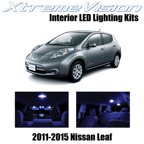 XtremeVision Interior LED for Nissan Leaf 2011-2015 (3 Pieces) Blue Interior LED