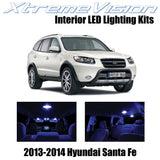 XtremeVision Interior LED for Hyundai Santa Fe 2013-2014 (5 Pieces) Blue Interio