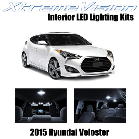 XtremeVision Interior LED for Hyundai Veloster w/Panoramic Roof 2015+ (9 Pieces)
