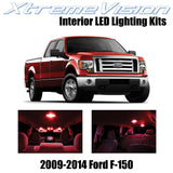 XtremeVision Interior LED for Ford F-150 2009-2014 (12 Pieces) Red Interior LED