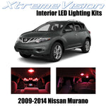 XtremeVision Interior LED for Nissan Murano 2009-2014 (10 Pieces) Red Interior L