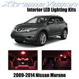 XtremeVision Interior LED for Nissan Murano 2009-2014 (10 Pieces) Red Interior L