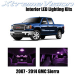 XtremeVision Interior LED for GMC Sierra 2007-2014 (14 Pieces) Pink Interior LED