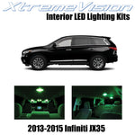 XtremeVision Interior LED for Infiniti JX35 2013-2015 (11 Pieces) Green Interior