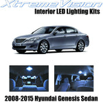 XtremeVision Interior LED for Hyundai Genesis Sedan 2008-2015 (10 Pieces) Cool White Interior LED Kit Package+ Installation