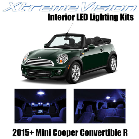 XtremeVision Interior LED for Mini Cooper Convertible R 2015+ (10 Pieces) Blue I