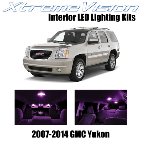 XtremeVision Interior LED for GMC Yukon 2007 - 2014 (12 Pieces) Pink Interior LE