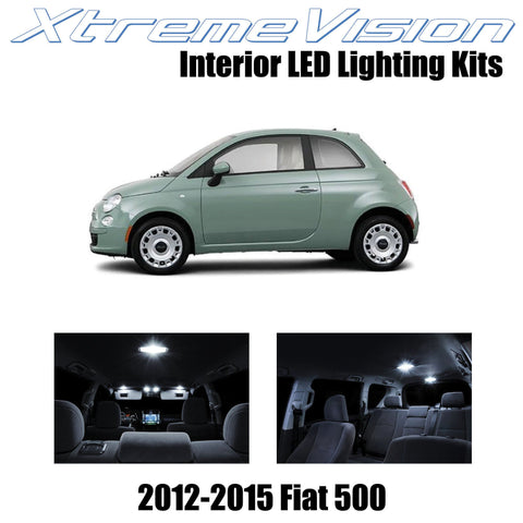 XtremeVision Interior LED for Fiat 500 2012-2015 (3 pieces) Pure White Interior