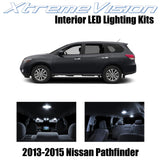 XtremeVision Interior LED for Nissan Pathfinder 2013-2015 (9 Pieces) Pure White
