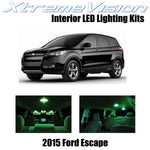 XtremeVision Interior LED for Ford Escape 2015+ (3 Pieces) Green Interior LED Ki