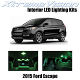 XtremeVision Interior LED for Ford Escape 2015+ (3 Pieces) Green Interior LED Ki