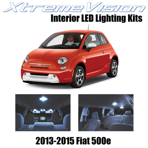 XtremeVision Interior LED for Fiat 500e Electric car 2013-2015 (3 Pieces) Cool W