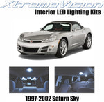 Xtremevision Interior LED for Saturn Sky 2007-2009 (4 Pieces) Cool White Interior LED Kit + Installation Tool