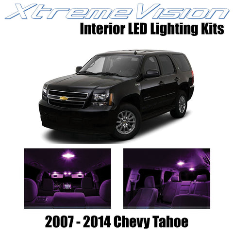 XtremeVision Interior LED for Chevy Tahoe 2007-2014 (12 Pieces) Pink Interior LE