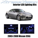 XtremeVision Interior LED for Nissan 350Z 2003-2008 (5 Pieces) Blue Interior LED