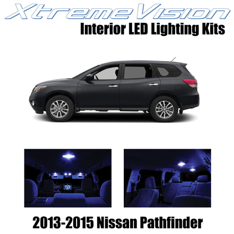 XtremeVision Interior LED for Nissan Pathfinder 2013-2015 (9 Pieces) Blue Interi