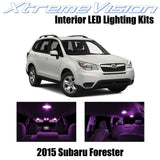 XtremeVision Interior LED for Subaru Forester 2015+ (8 Pieces) Pink Interior LED