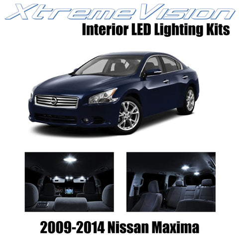XtremeVision Interior LED for Nissan Maxima 2009-2014 (14 Pieces) Pure White Int