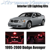 XtremeVision Interior LED for Chrysler Avenger 1995-2000 (10 Pieces) Red Interio