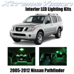 XtremeVision Interior LED for Nissan Pathfinder 2005-2012 (10 Pieces) Green Inte