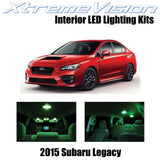 XtremeVision Interior LED for Subaru Legacy 2015+ (12 Pieces) Green Interior LED