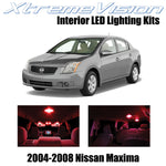 XtremeVision Interior LED for Nissan Maxima 2004-2008 (18 Pieces) Red Interior L