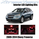 XtremeVision Interior LED for Chevy Traverse 2009-2014 (6 Pieces) Red Interior L